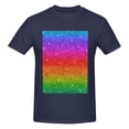 thumbnail image 4 of Bingfone Rainbow Glitter Men'S Loose Fit Short-Sleeve Pocket T-Shirt, 4 of 7
