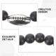 thumbnail image 2 of Pulsera de piedras naturales con dije de pelota de rugby, cadena de cuentas, pulsera elástica para hombre, 2 of 8