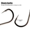 thumbnail image 6 of Soumake 100Pcs Circle Fishing Catfish Hooks Thick Sharp Portable Strong Carbon Steel Sharp Fish Tools for Sea, 6 of 8