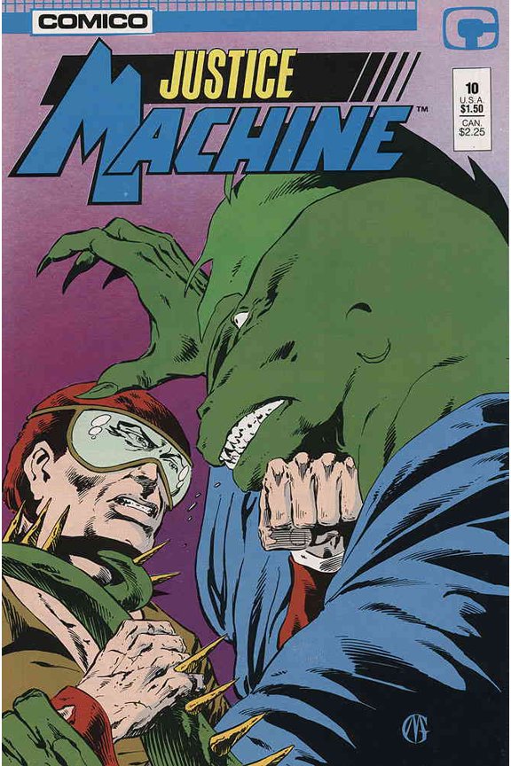Justice Machine (Comico) #10 VF ; COMICO Comic Book