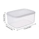 thumbnail image 3 of Caja para mantener la frescura en el refrigerador | Pequeño recipiente rectangular de plástico para guardar almuerzos | Recipiente hermético con tapa | Organizador de cocina transparente, duradero y, 3 of 9