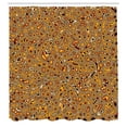 thumbnail image 3 of Ambesonne Psychedelic Shower Curtain, Hallucinatory Plasma, 69"Wx84"L, Orange Brown, 3 of 5