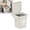 Beige, variant on Wall Hanging Ashtray with Lid, Trash Can Shaped – Fly Ash Proof for Bathroom, Living Room, Beige