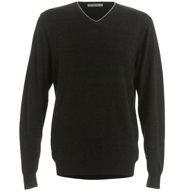 Kustom Kit - Jersey Modelo Arundel Contrast hombre caballero (Grafito/Gris plateado)