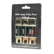 NEP Audio 500 Amp ANL Fuse Inline Fuse for Car Audio 3 Pack