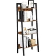 thumbnail image 1 of VASAGLE Estantería de Escalera, Estantería para Oficina en Casa de 4 Niveles, Montaje Sencillo, para Cocina, Salón, Dormitorio, Balcón, Marco de Metal, Industrial, Marrón Rústico y Negro, 1 of 5