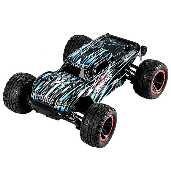1:14 Scale All Terrain RC Car, 40 KPH High Speed 4WD Electric Vehicle w/2.4 GHz Remote Control, 4X4 Off-Road RC Truck, All Terrain RC Vehicle for Snow, Sand, Beach & Rocky Surfaces, Blue