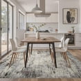 thumbnail image 4 of UERMEI 5'x7' Area Rugs for Living Room, Modern Abstract Washable Rug for Bedroom Office, Non-Slip Soft Low Pile Home Decor Carpet Accent Rug Indoor Rug, Taupe, 4 of 9