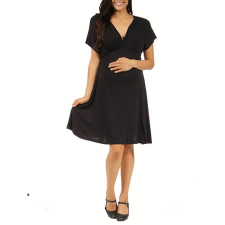 24/7 Comfort Apparel Maternity Women's Empire Dress