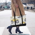 thumbnail image 4 of FORMRS Canvas Laptop Tote Bag for Women with 15.6" Computer Compartments Shoulder Handbag, Trucks Pattern, 4 of 7