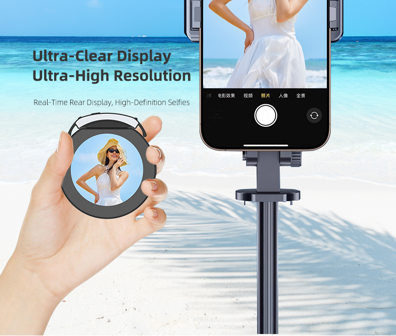 Wireless Phone Monitor Magnetic Phone Selfie Monitor - 4K Rear Camera ...