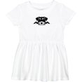 thumbnail image 3 of Inktastic Peeking Miniature Schnauzer Girls Baby Dress, 3 of 5