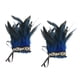 thumbnail image 1 of Puños de muñeca Fernando 2 piezas de felpa con plumas artificiales Steampunk gótico para baile de graduación Rave, 1 of 8