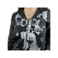 thumbnail image 3 of xiaxaixu Femmes Zip Up Sweat à Capuche à Manches Longues Sweat-Shirt Imprimé Crop Tops, 3 of 7