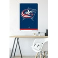 thumbnail image 6 of NHL Columbus Blue Jackets - Logo 21 Wall Poster with Pushpins, 22.375" x 34", 6 of 6