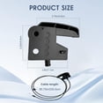thumbnail image 6 of Hood Release Cable & Handle Assembly Compatible with 1999-2007 Chevy Avalanche Silverado Suburban Tahoe, GMC Sierra Yukon, Escalade - Replaces 15142953 912-017, 6 of 8