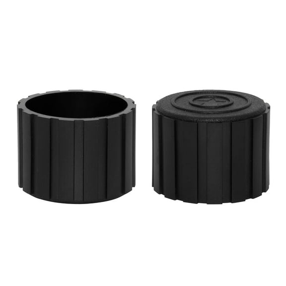 Flyshop 1-1/2", 38mm Chair Leg Caps, Frosted Synthetic Rubber Chair Leg Floor Protectors, Round Furniture Table Feet Covers, Black, 16 PCS