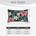 thumbnail image 4 of Goofa Green Tropical Leaves Pattern Pillow Case – Plush & Soft Cushion Cover, Hypoallergenic Throw Pillow Case for Comfortable Sleep with Envelope Closure-14"x20", 4 of 6