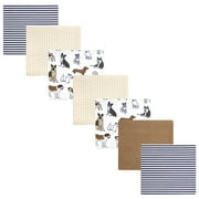 Luvable Friends Hudson Baby Flannel Receiving Blankets 7pk, Playful Handsome Pups