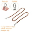 thumbnail image 2 of Uxcell Purse Chain Strap, 47" Purse Strap Shoulder Bag Replacement Strap(Khaki/Silver), 2 of 6