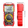 thumbnail image 3 of Digital LCD Display 6000 Counts Multimeter Current Ammeter Professional designed with Multi-functional Voltmeter Measuring Gauge Red, 3 of 9