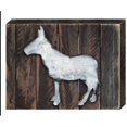 thumbnail image 1 of Designocracy 98139-18 Donkey Rustic Farmhouse Art on Board Wall Decor, 1 of 1