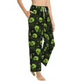 thumbnail image 6 of Salouo Skulls And Cobwebs Print Women's Pajama Pants Casual Loose Sweatpants PJs Flowy Pants Drawstring Palazzo for Women Wide Leg Pants Lounge Pajama -XX-Large, 6 of 8