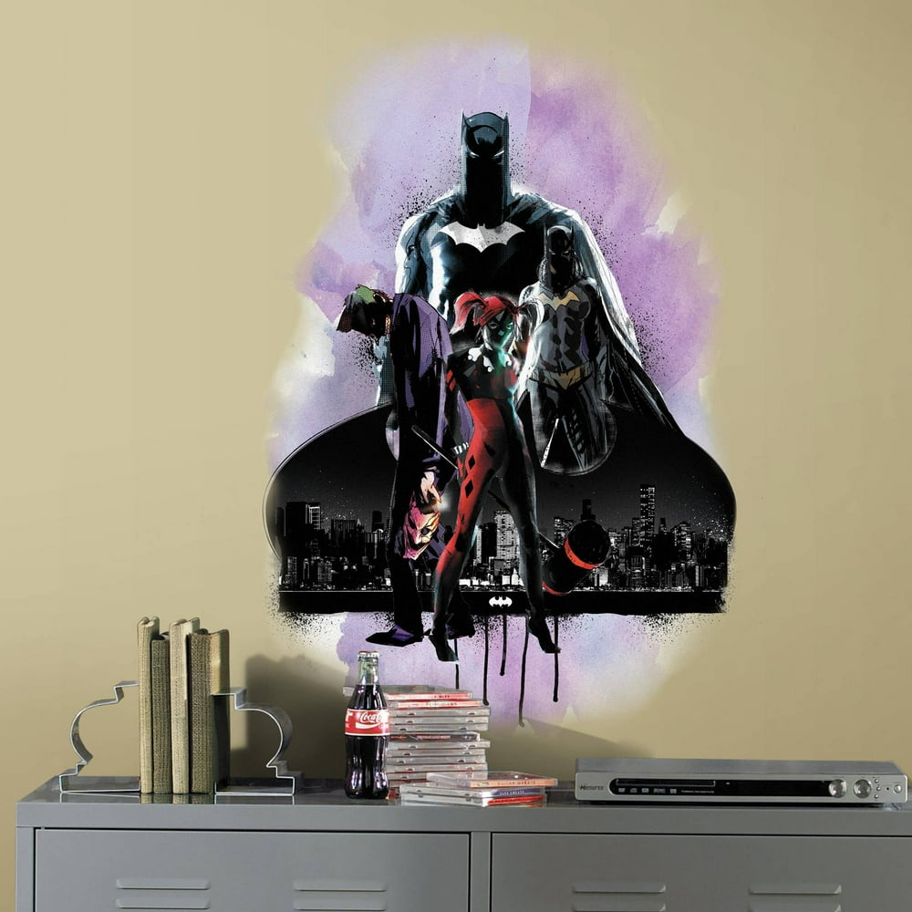 RoomMates Batman with Villians Peel and Stick Giant Wall Graphic