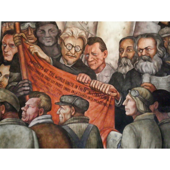 Diego Rivera Ode To Socialism Mural - CANVAS or PRINT WALL ART