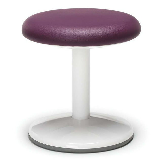 OFM Orbite 14" Ronde en Similicuir Sans Dossier, Tabouret Statique Violet