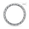 thumbnail image 3 of BERRICLE Sterling Silver Cluster Wedding Rings Round Cut Cubic Zirconia CZ Eternity Ring for Women, Rhodium Plated Size 5.5, 3 of 7