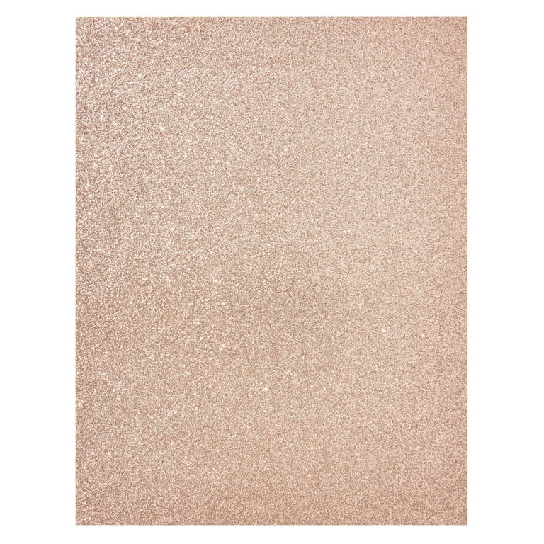 Rose Gold Glitter Cardstock Paper 12 x 12, 300 GSM, INDIVIDUALLY SOLD