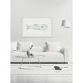 thumbnail image 4 of Marmont Hill "Happy Whale" by Thimble Sparrow Framed Painting Print, 4 of 5