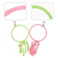 thumbnail image 4 of Miangastore 2pcs Bird Cage Toy Hanging Parrot Climbing Toy Hanging Circle Parrot Stand Ring, 4 of 8
