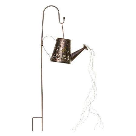

Solar Watering Can with Cascading Lights | Solar Lights Outdoor Garden Decor | Waterproof Watering Can Landscape Lights for Yard Porch Lawn Driveway Patio