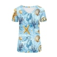 thumbnail image 5 of Casual Summer Tops for Women Over 50 Short Sleeve Shirts for Women Fitted Try Before You Buy, 5 of 5