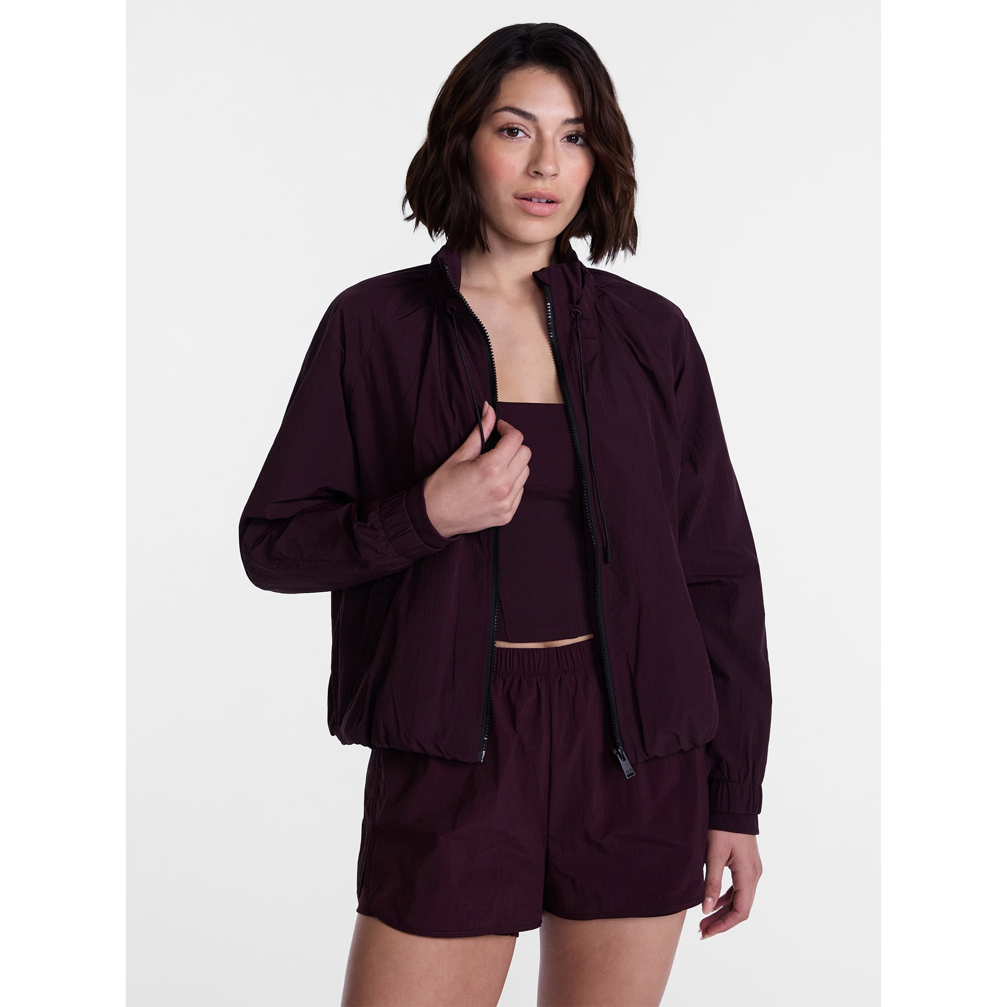 Avia Women's and Women's Plus Crinkle Jacket, Sizes XS-4X
