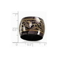 thumbnail image 5 of Edward Mirell Black Titanium Domed Anodized Copper Color 16mm Band Size: 7; for Adults and Teens; for Women and Men, 5 of 5