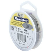 Beadalon 19-Strand 0.15"x15' Bright Wire