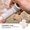 thumbnail image 2 of 4 Pcs Connecteur de Tuyau d'Eau en PVC à 4 Voies, 2 of 7
