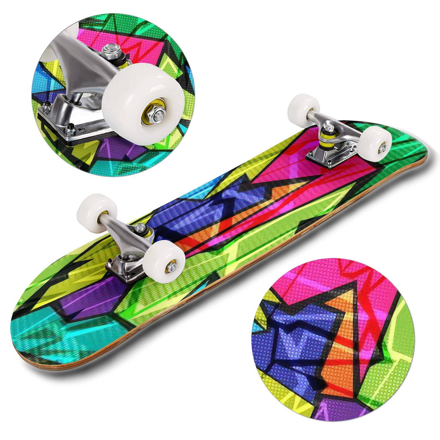 Omigod - 80s retro memphis skateboards pattern sports trendy