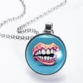 thumbnail image 2 of Tiny Teeth Glass Circular Pendant Necklace - Stunning Jewelry for Women, Necklaces for Every Occasion, 2 of 5