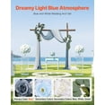 thumbnail image 4 of CAFORKP Blue & White Wedding Arch Decoration Kit 4 Artificial Flower Sets with 21ft Draping Fabric - for Wedding Ceremony & Reception Backdrop, 4 of 11