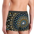 thumbnail image 5 of Kll Dot Mandala Men'S Cotton Boxer Briefs Underwear-Large, 5 of 9