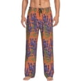 thumbnail image 2 of Kdxio Lavender Flowers Print Men's Sleep Pajama Pant Lounge Pants with Pockets, 2 of 8