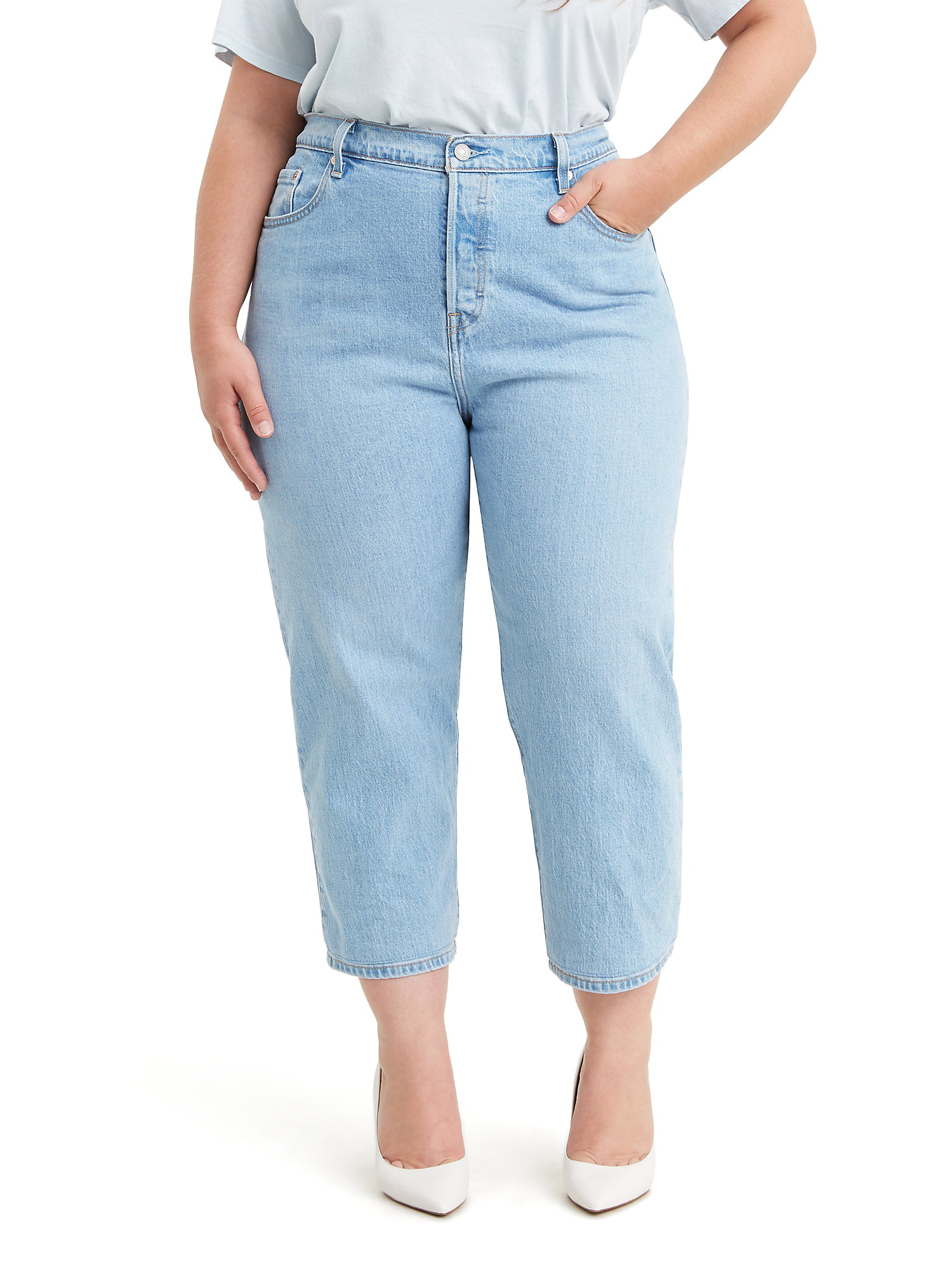 levis high waisted crop jeans