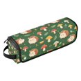 thumbnail image 2 of Hair Tool Organizer Bag with Heat Resistant Mat Removable Travel Storage Case for Hot Air Brushes Curling Irons Light Brown Hedgehog Design, 2 of 8