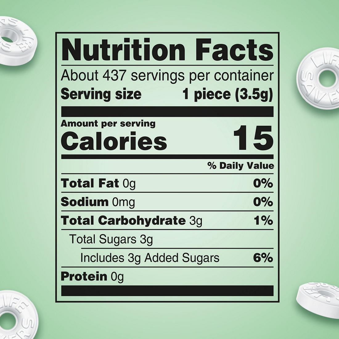 Life Savers Wint O Green Breath Mints Bulk Hard Candy, 53.95 oz.
