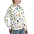 thumbnail image 6 of Haiem Dinosaur for Women's Fashion Hoodies & Sweatshirts with Kangaroo Pocket,Hooded Sweatshirt with Eye-catching Drawstrings-X-Large, 6 of 7