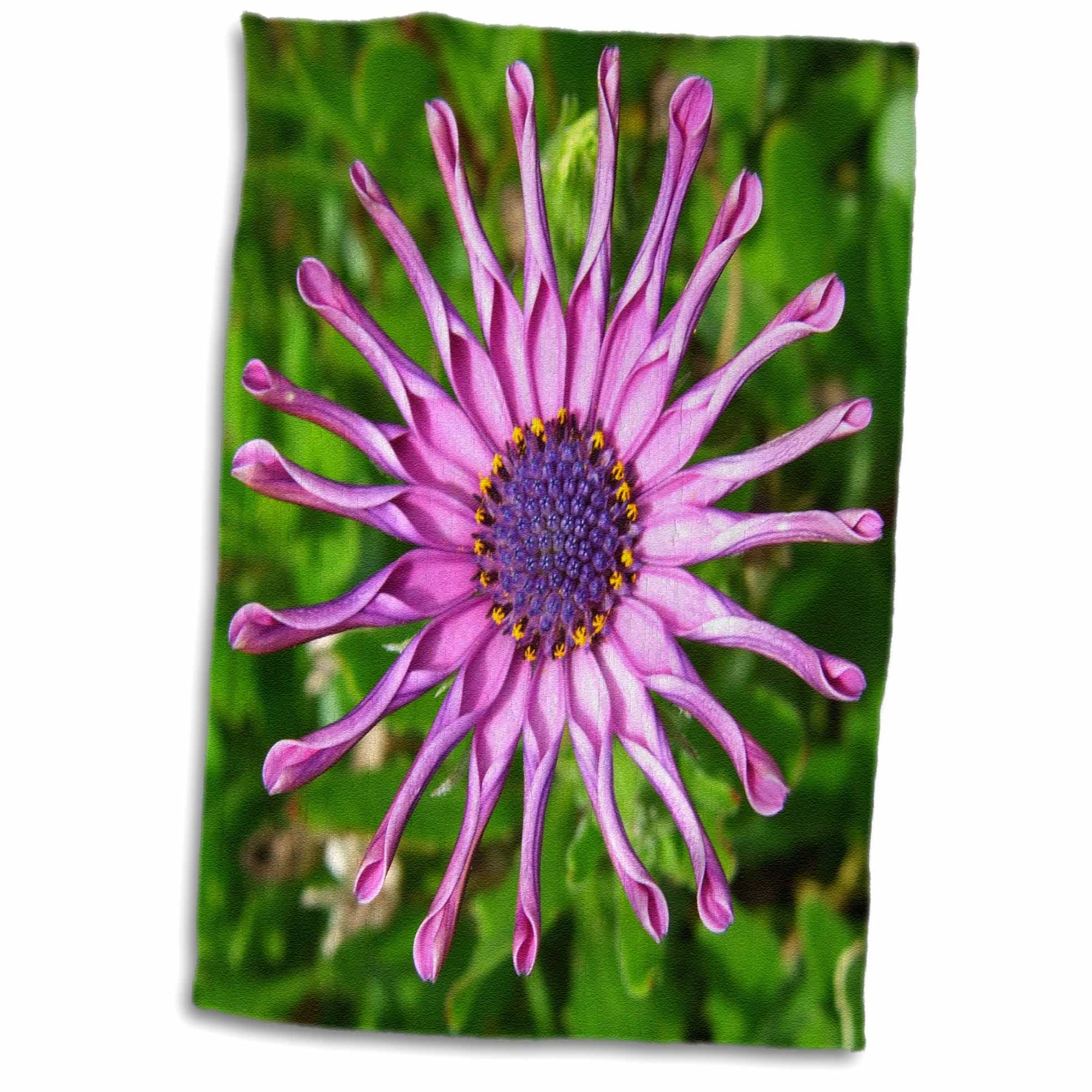 3dRose Pink Floral Photograph Towel 15 x 22